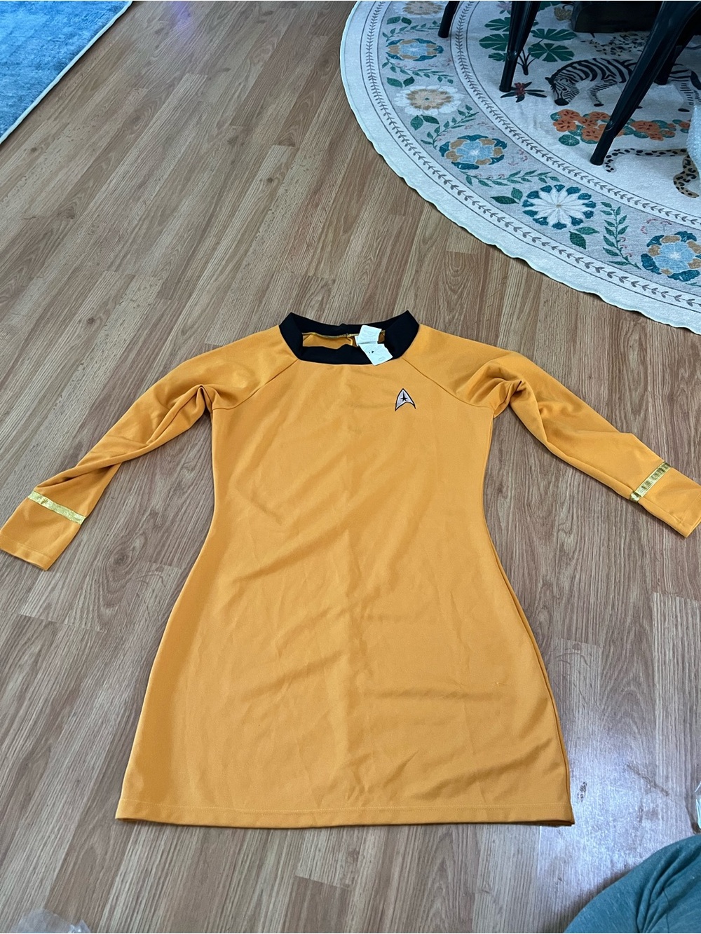 Star Trek Inspired Women's Gold Shift Dress